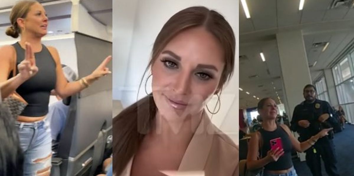 New video emerges of American Airlines passenger’s viral freakout with her cursing at police and saying the plane will blow up, Tiffany Gomas issues emotional apology